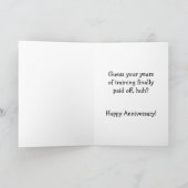 Vergeet niet onze bruiloft Jubileum Kaart (Binnen)