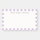 Vergeet niet schatje | Mooie lavendelruit Post-it® Notes (Voorkant)