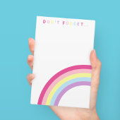 Vergeet niet.. Schattigee Rainbow Post-it Notes