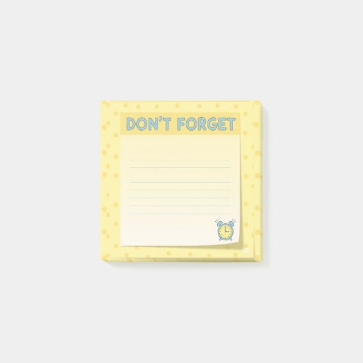 "Vergeet niet" Sticky Notes (Voorkant)