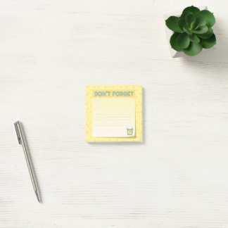 "Vergeet niet" Sticky Notes