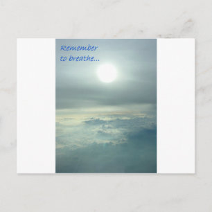 Vergeet niet te ademen briefkaart