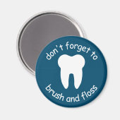 Vergeet niet te borstelen en flossen magneet (Voorkant / Achterkant)