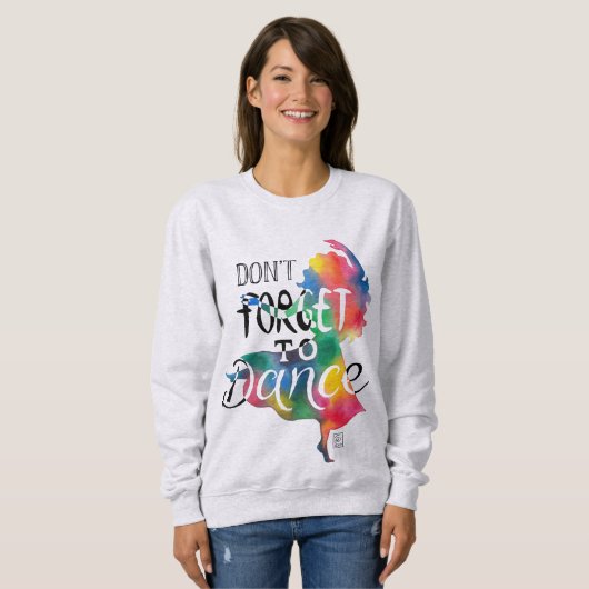 Vergeet niet te dansen trui (Voorkant volledig)