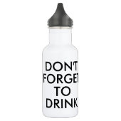 Vergeet niet te drinken | Funny Humor Waterfles (Links)