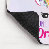 Vergeet niet te dromen roze Unicorn Muismat (Hoek)