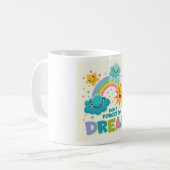 Vergeet niet te dromen van Inspirerend zonnewolken Koffiemok (Voorkant links)