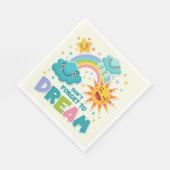 Vergeet niet te dromen van Inspirerend zonnewolken Servet (Hoek)