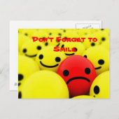 Vergeet niet te glimlachen - Briefkaart (Voorkant / Achterkant)