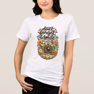 Vergeet Niet Te Glimlachen Tri-Blend Shirt