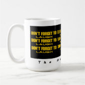 Vergeet niet te lachen koffiemok (Links)