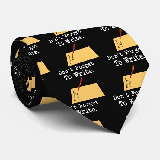 Vergeet niet te schrijven stropdas (Opgerold)