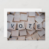 Vergeet niet te stemmen briefkaart (Voorkant / Achterkant)