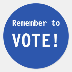Vergeet niet te stemmen! Stickers