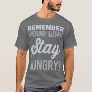Vergeet niet waarom je honger blijft t-shirt