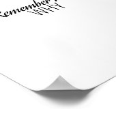 Vergeet niet waarom, Motivatie Poster (Hoek)