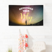 Vergeet niet waarom Motivatie Spandoek (Insitu)