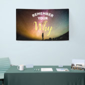 Vergeet niet waarom Motivatie Spandoek (Beurs)