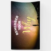 Vergeet niet waarom Motivatie Spandoek (Verticaal)