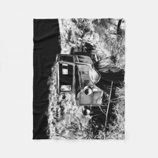 Vergeet niet wanneer -  vrachtwagen fleece deken (Voorkant)