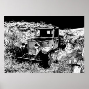 Vergeet niet wanneer -  vrachtwagen poster