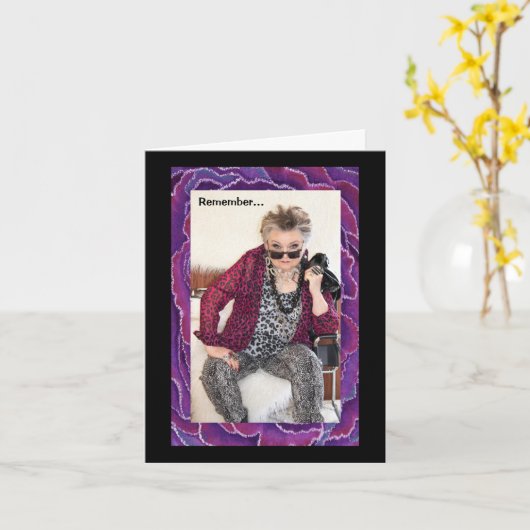 Vergeet niet wat er rondgaat, komt rond kaart (Gele Bloem)