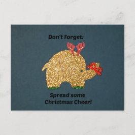 Vergeet niet: Wat Kerstmis uit te spreiden juich Feestdagenkaart