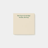 Vergeet niet wat netelig is. post-it® notes (Voorkant)