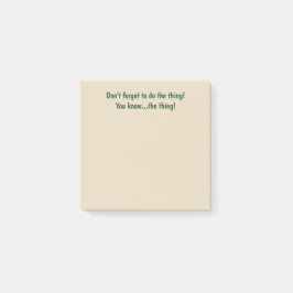 Vergeet niet wat netelig is. post-it® notes