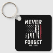Vergeet nooit 11 september 2001 Memorial Day Sleutelhanger (Voorkant)
