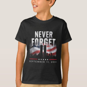 Vergeet nooit 11 september 2001 Memorial Day T-shirt