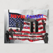 Vergeet nooit 11 september briefkaart (Voorkant)