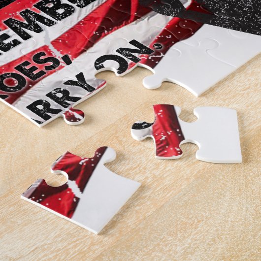 Vergeet nooit 11 september legpuzzel (Zijkant)