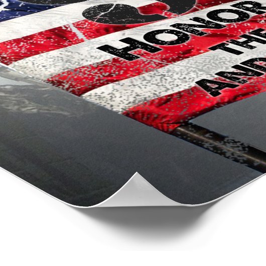 Vergeet nooit 11 september poster (Hoek)