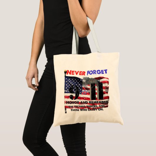 Vergeet nooit 11 september tote bag (Voorkant (product))