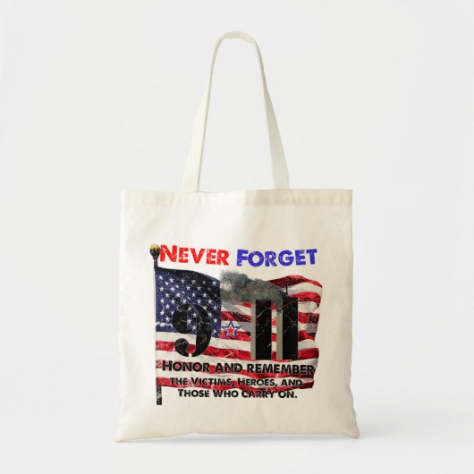 Vergeet nooit 11 september tote bag (Voorkant)