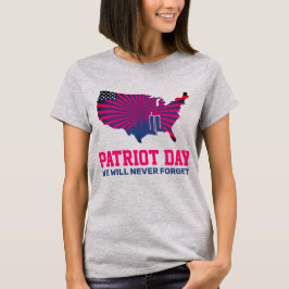 Vergeet nooit 911 20e Jubileum patriotdag 2021 T-shirt