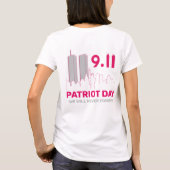 Vergeet nooit 911 20e Jubileum patriotdag 2021 T-shirt (Achterkant)