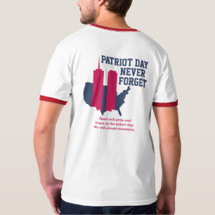 Vergeet nooit 911 20e Jubileum patriotdag 2021 T-shirt