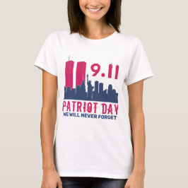 Vergeet nooit 911 20e Jubileum patriotdag 2021 T-shirt