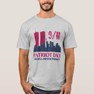 Vergeet nooit 911 20e Jubileum patriotdag 2021 T-shirt