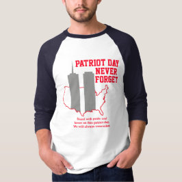 Vergeet nooit 911 20e Jubileum patriotdag 2021 T-shirt