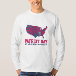 Vergeet nooit 911 20e Jubileum patriotdag 2021 T-shirt