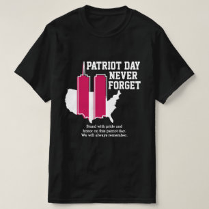 Vergeet nooit 911 20e Jubileum patriotdag 2021 T-shirt