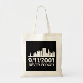 Vergeet nooit 911 21e verjaardag patriotmonument tote bag