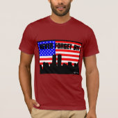 vergeet nooit 911 SLEEVE SLEEVE SLEEF-WIJN MET KOR T-shirt (Voorkant)