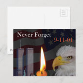 Vergeet nooit 9-11-01 briefkaart (Voorkant / Achterkant)
