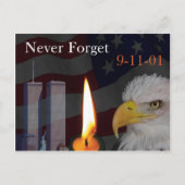 Vergeet nooit 9-11-01 briefkaart (Voorkant)