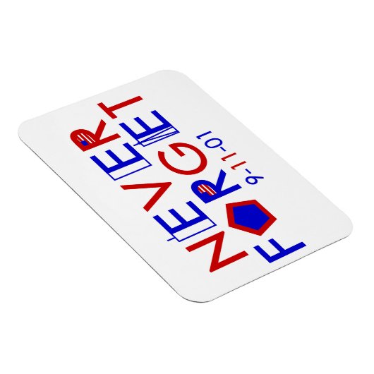 Vergeet nooit 9-11-01 Magneet (Rechterzijde)