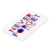 Vergeet nooit 9-11-01 Magneet (Linkerzijde)